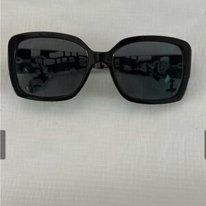 Black Chanel Sunglasses with case box & bag!